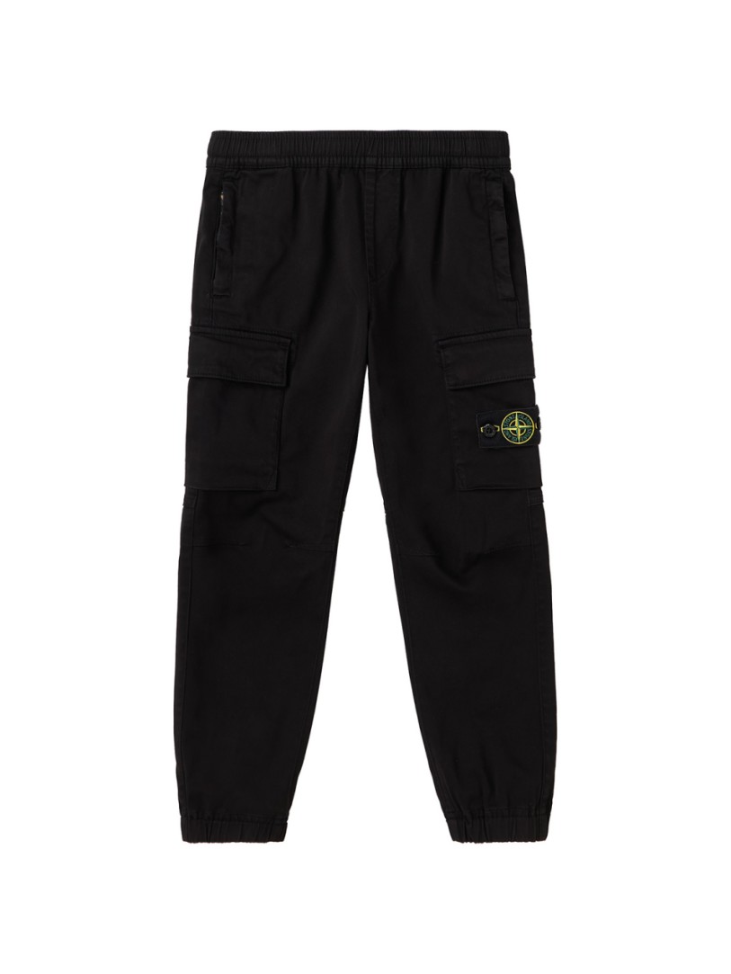 Stone Island Junior: Stretch Cotton Twill Cargo Pants