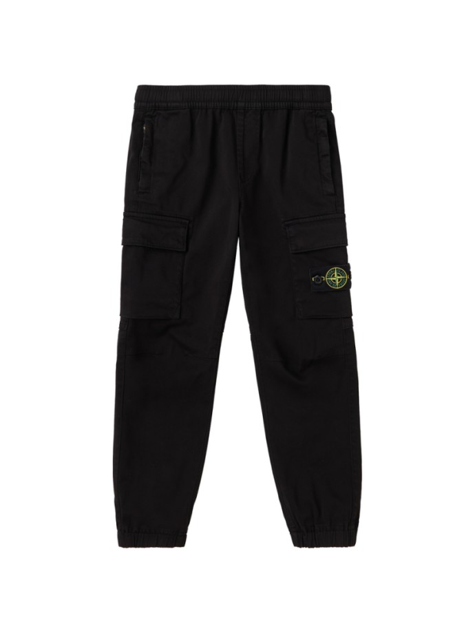 Pantalones Cargo de Twill de Algodón Stretch