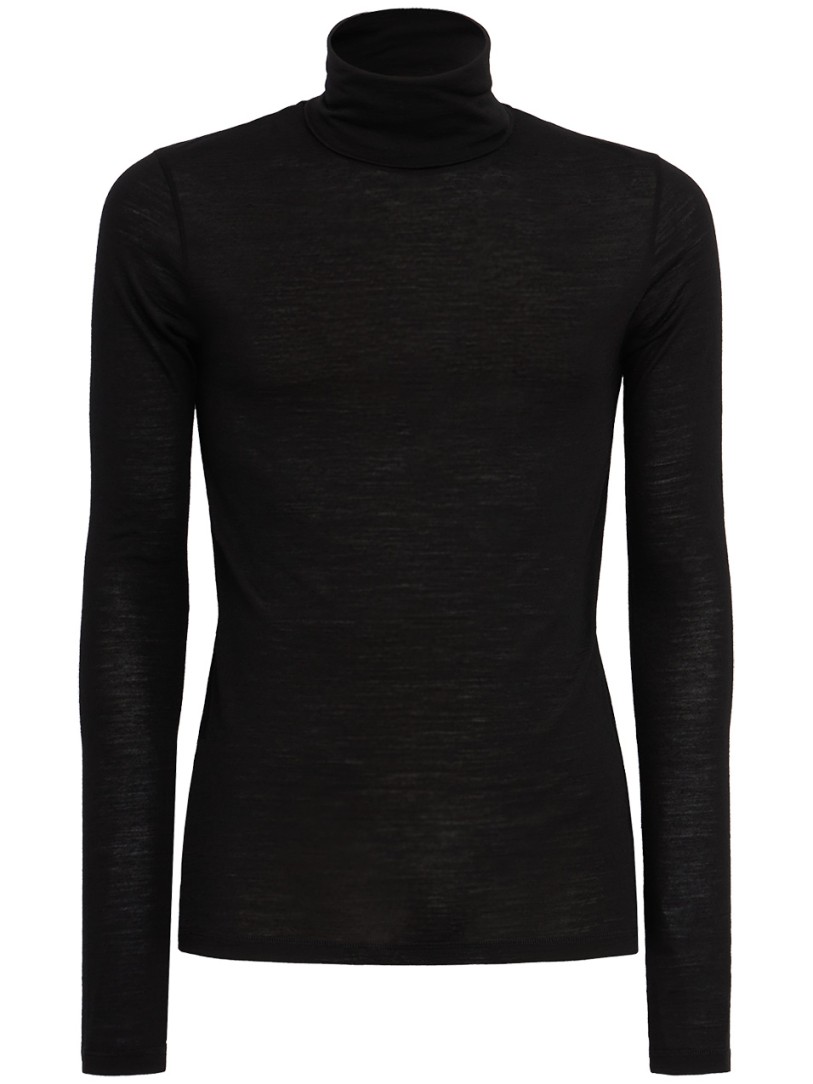 Jil Sander: Cotton jersey turtleneck t-shirt