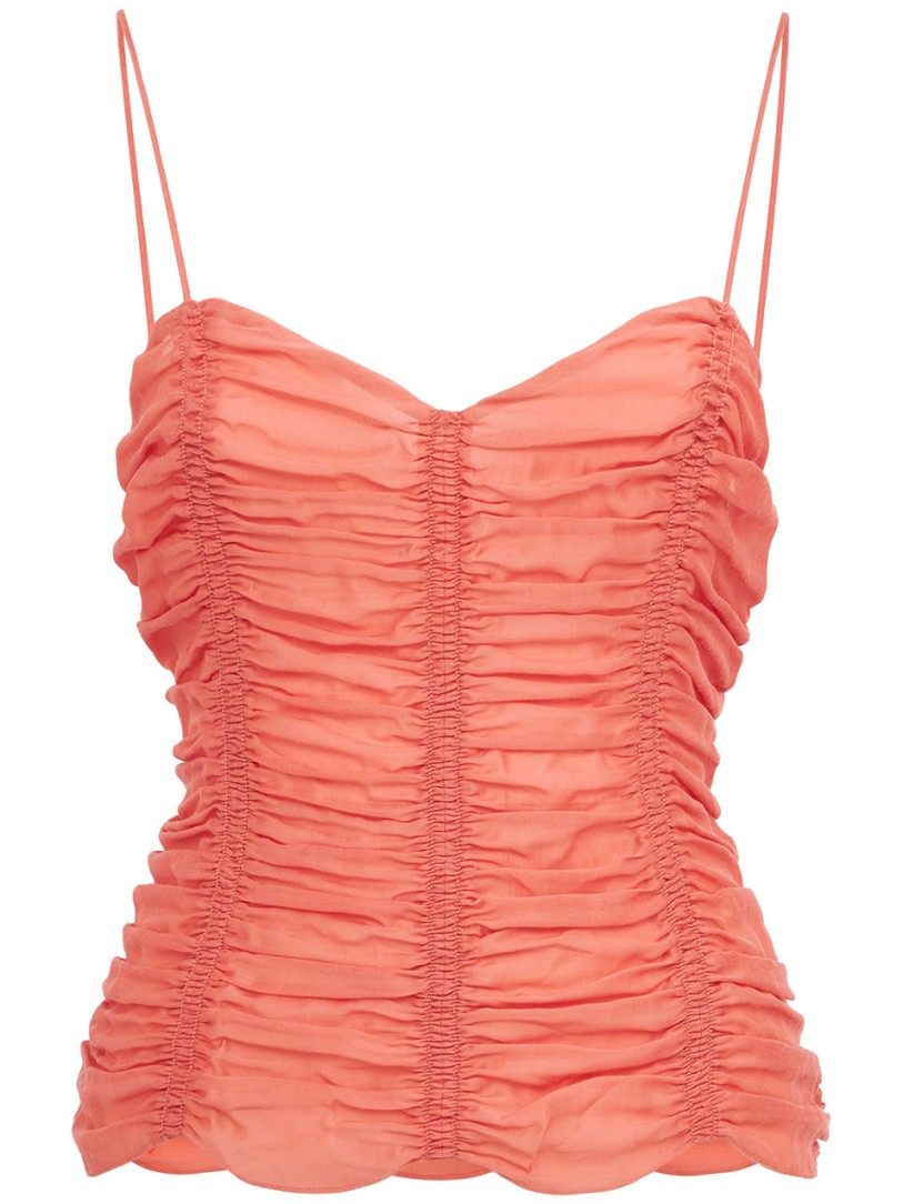 Khaite: Inara silk & lyocell top