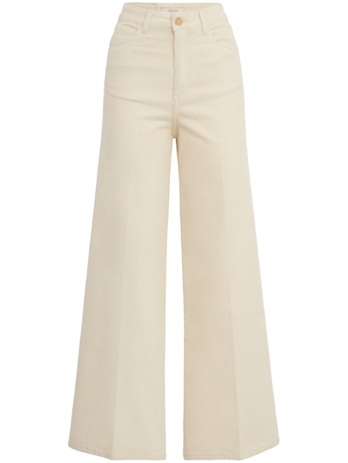 CRUNA - Wide leg mid rise pants