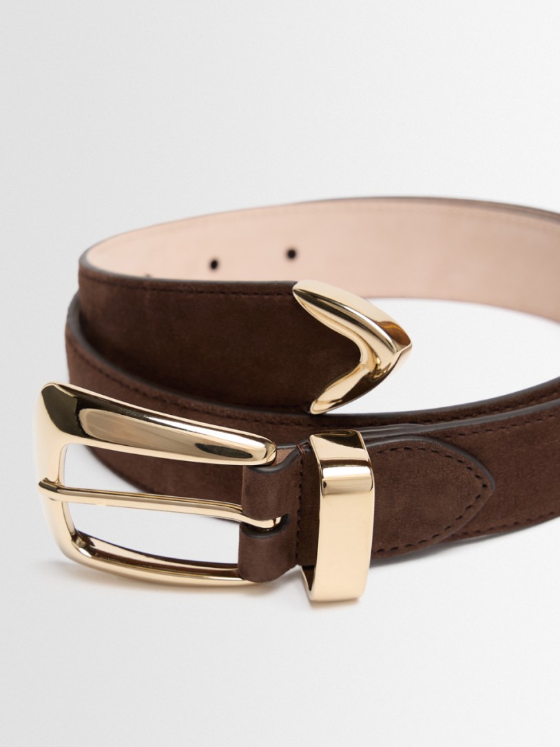 Khaite - 3cm Benny Kalbsledergürtel