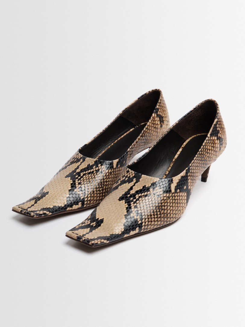 Khaite - 50mm Marlene Python-geprägte Pumps