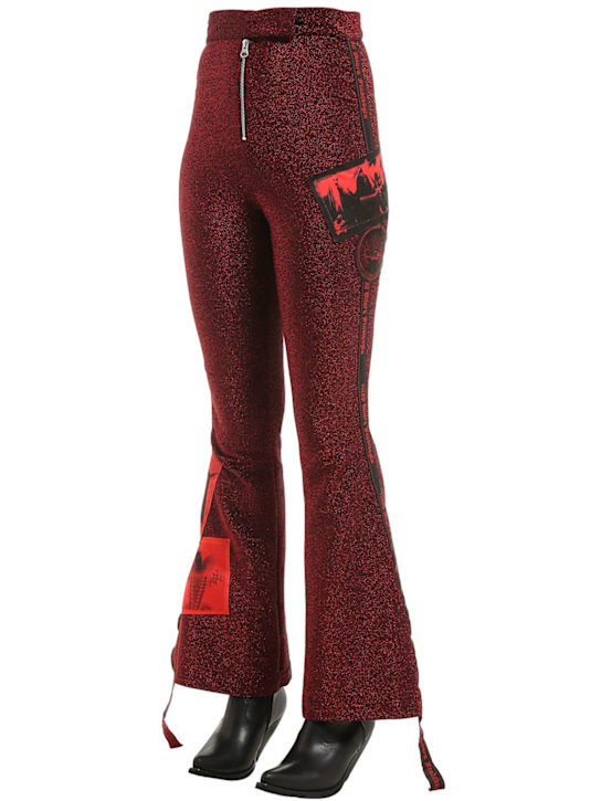 DILARA FINDIKOGLU: LVR EXCLUSIVE LUREX TRACK PANTS