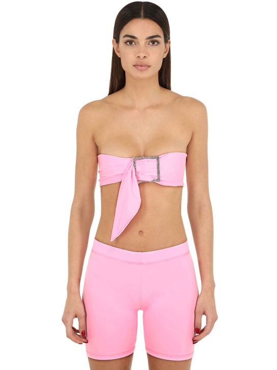Aya Muse: SHORTS BIKER "LVR EXCLUSIVE" IN MICRO NYLON