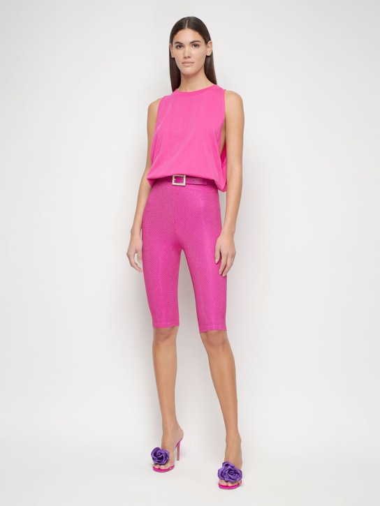 Alexandre Vauthier: EMBELLISHED VISCOSE STRETCH PANTS