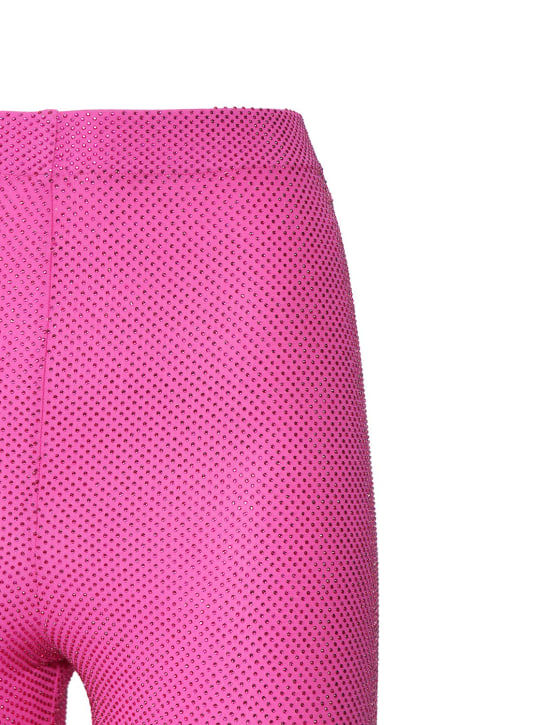 Alexandre Vauthier: EMBELLISHED VISCOSE STRETCH PANTS
