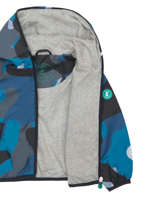 Save The Duck: CAMOUFLAGE PRINT RECYCLED NYLON JACKET