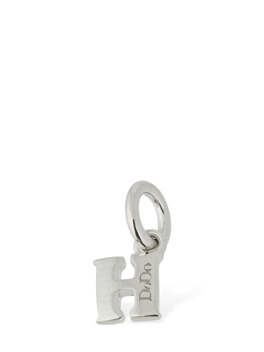 DoDo - 18KT White gold H charm w/ diamonds