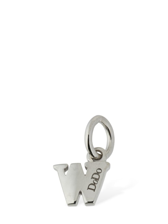 DoDo - 18KT White gold W charm w/ diamonds