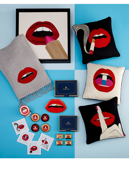 Jonathan Adler: Plaid en chameau et laine Lips