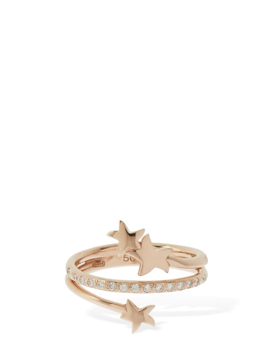 DoDo: Anello Stellina in oro 9kt con diamanti