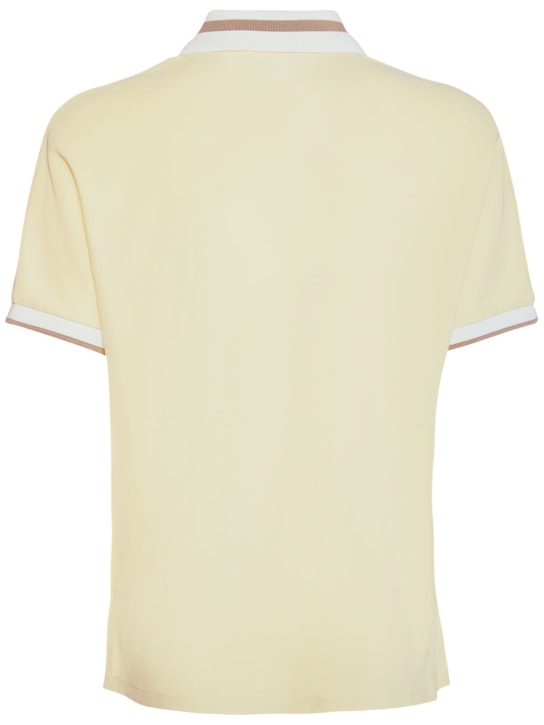 Moncler: Polohemd aus Baumwolljersey