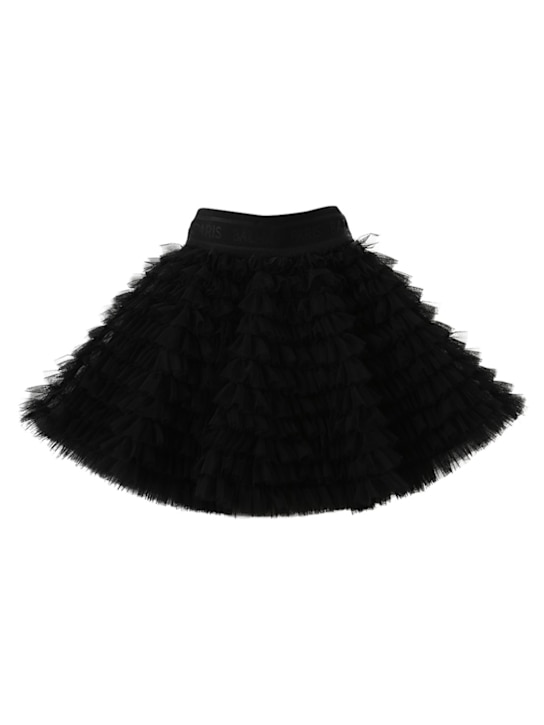 Balmain: Falda de tul con volantes