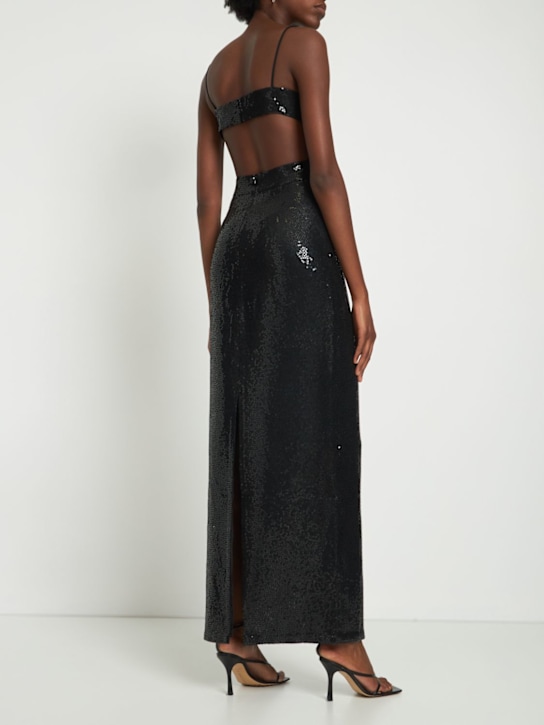 Michael Kors Collection: Vestito in crepe sablé con decorazioni
