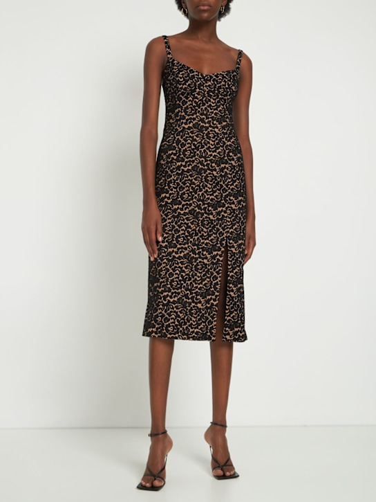 Michael Kors Collection: MIDIKLEID AUS RAYONMISCHUNG