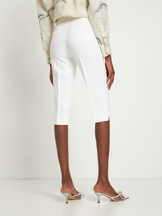 Michael Kors Collection: Pantalon en crêpe sablé doublé taille haute