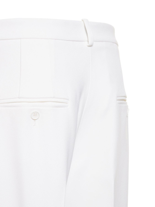 Michael Kors Collection: Pantalon en crêpe sablé doublé taille haute