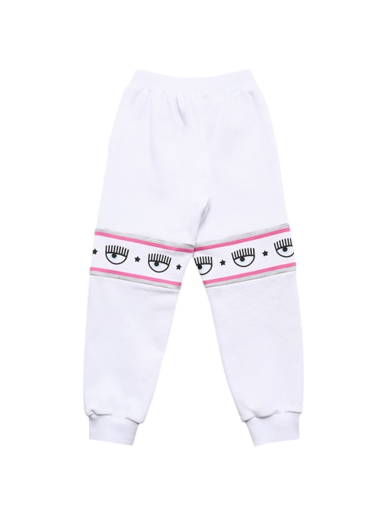 Chiara Ferragni: Pantalon de survêtement en coton Logomania