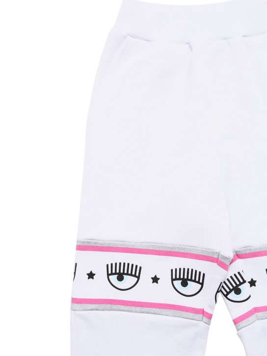 Chiara Ferragni - Pantaloni Logomania in felpa di cotone