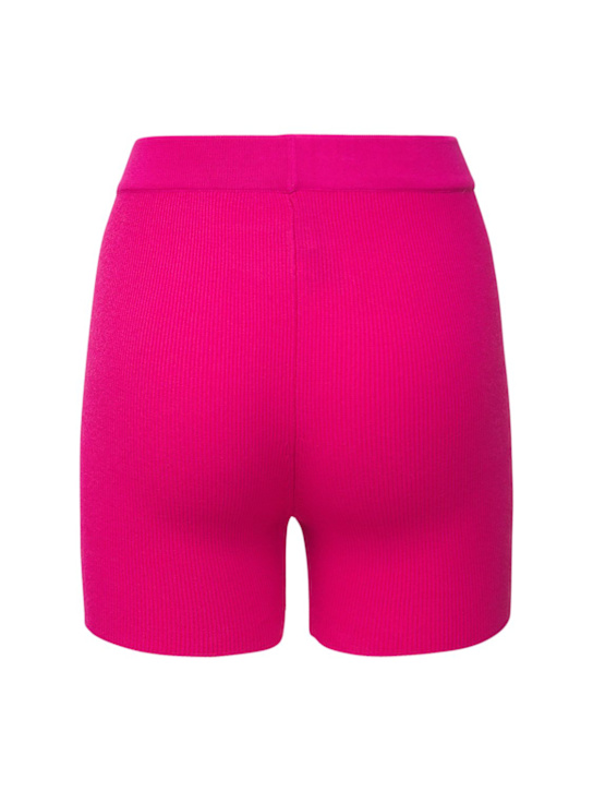 Jacquemus: Shorts ciclismo Arancia de punto