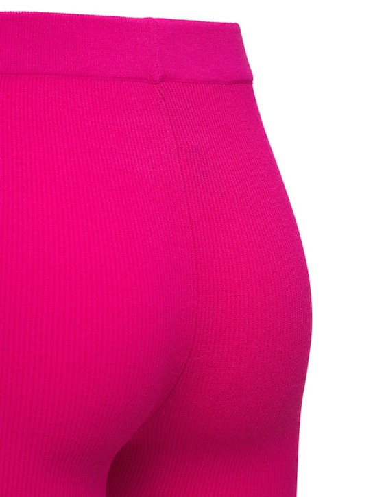 Jacquemus: Shorts ciclismo Arancia de punto