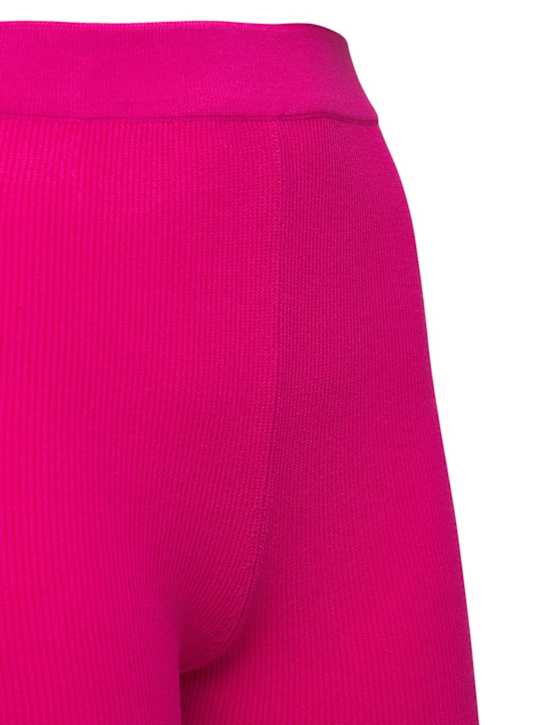 Jacquemus: Shorts ciclismo Arancia de punto