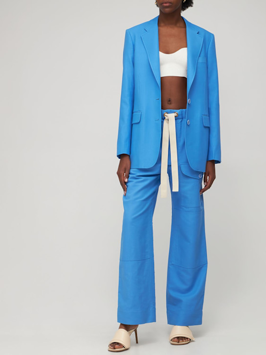 Stella McCartney - Blazer fluido oversize in misto viscosa