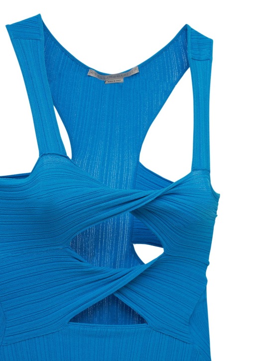 Stella McCartney: Cutout viscose blend knit bodysuit