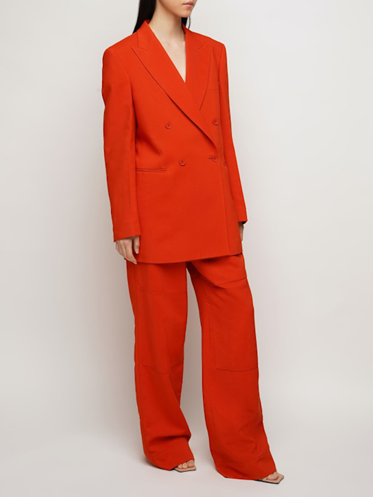 Stella McCartney - Pantaloni fluidi vita alta in misto viscosa