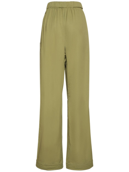 Stella McCartney: Washed cotton blend belted wide pants