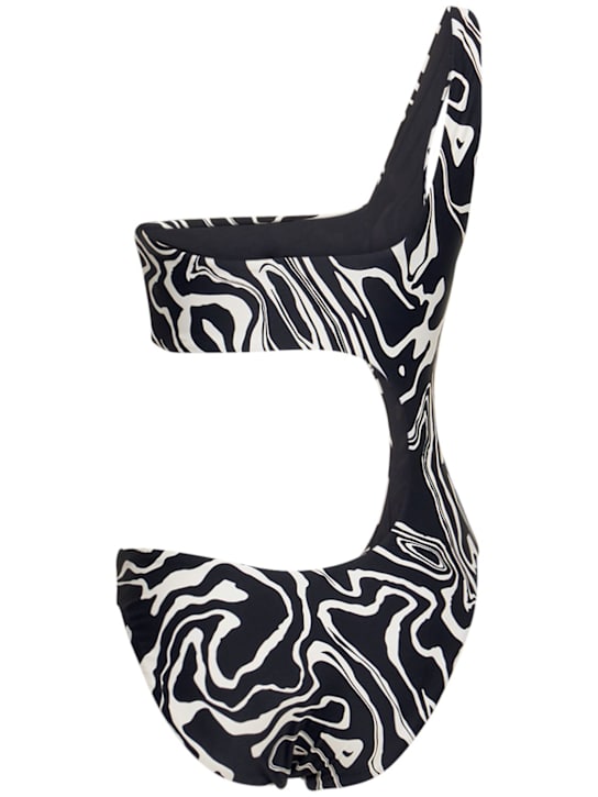 Weworewhat: One shoulder cut out one piece swimsuit