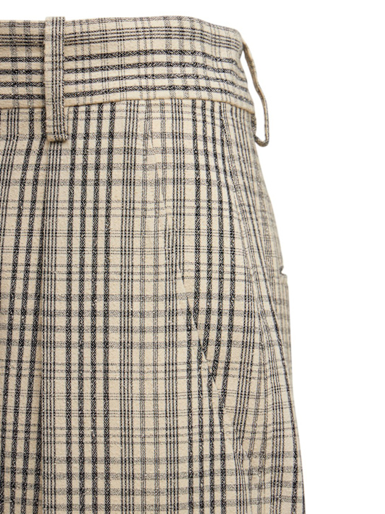 Marant Etoile: Gerade Hose aus Baumwollmischflor „Miro“