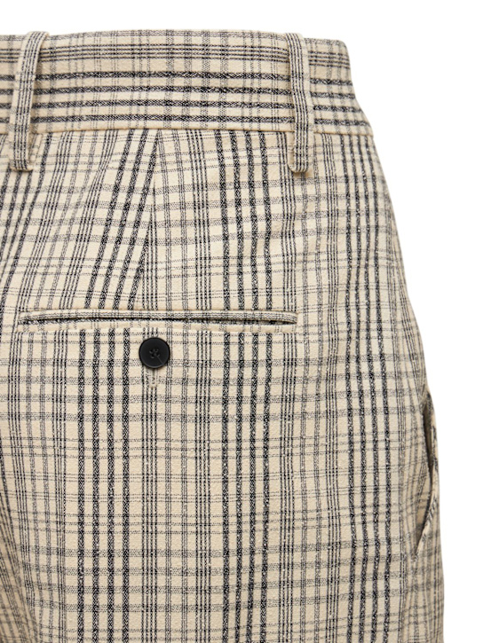Marant Etoile: Gerade Hose aus Baumwollmischflor „Miro“