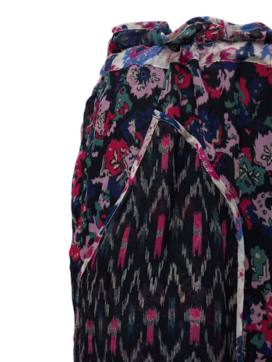 Marant Etoile: Pantalones de chifón con estampado