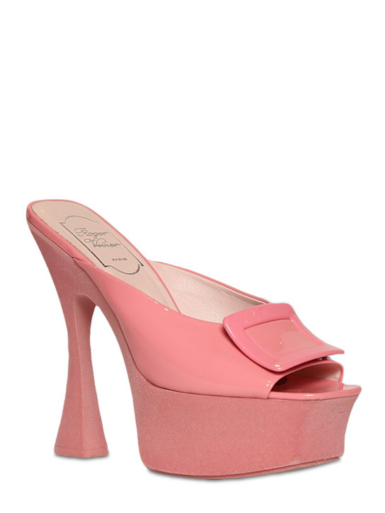 Roger Vivier: Sandali in vernice con platform 140mm