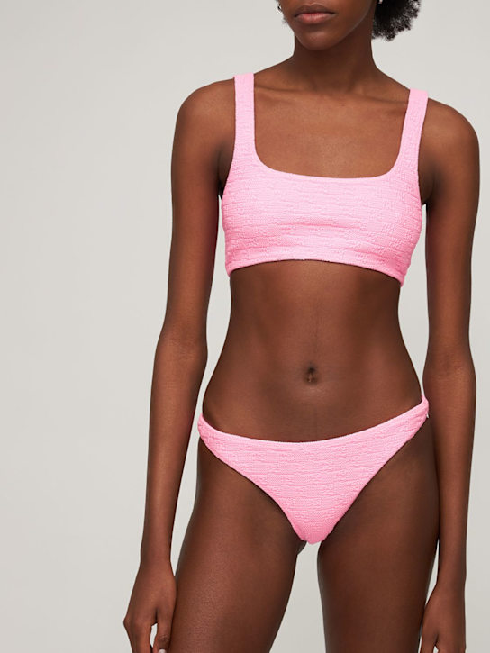 Alexander Wang - Logo tech bandeau bikini bottoms