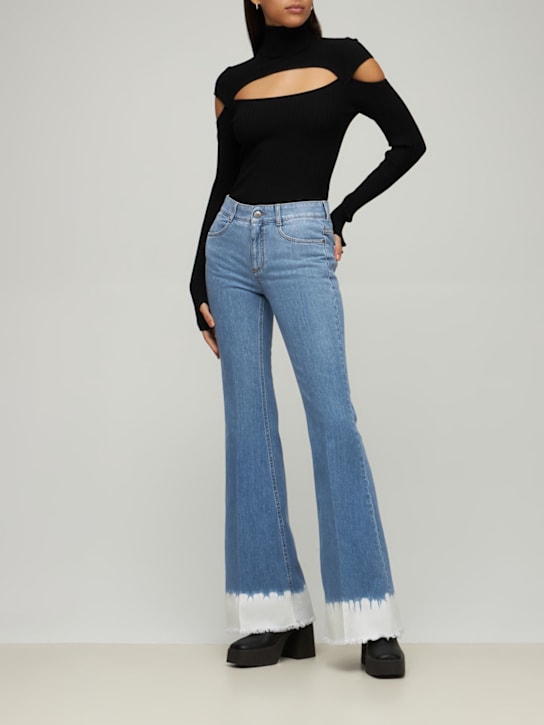 Stella McCartney - Jeans in cotone stretch dip dye