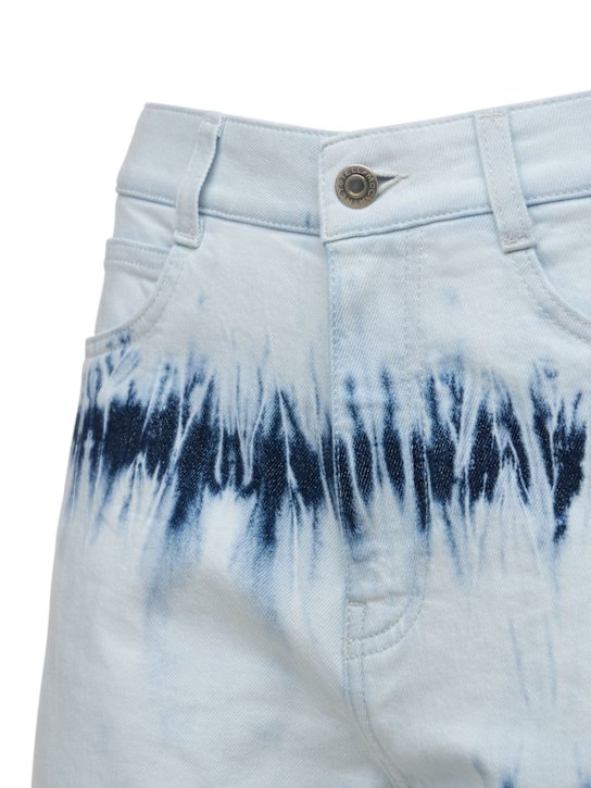Stella McCartney: Bermuda in denim di cotone tie dye