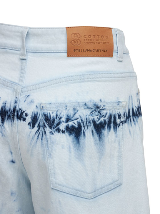 Stella McCartney: Bermuda in denim di cotone tie dye