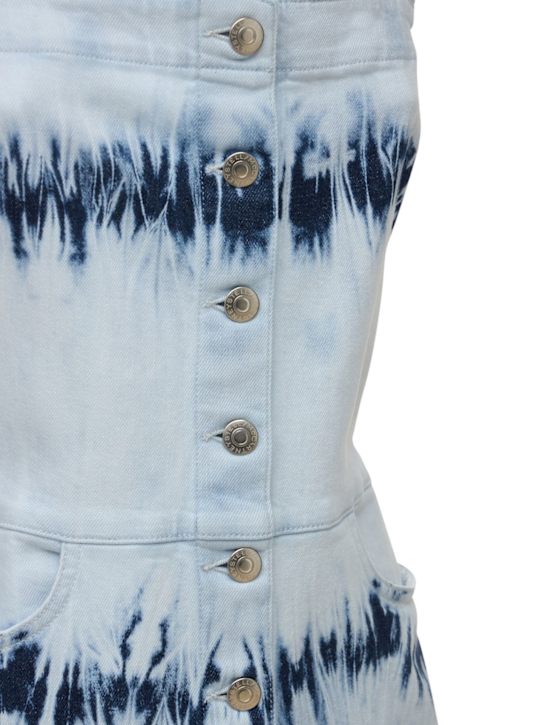 Stella McCartney: VESTIDO DE DENIM DE ALGODÓN