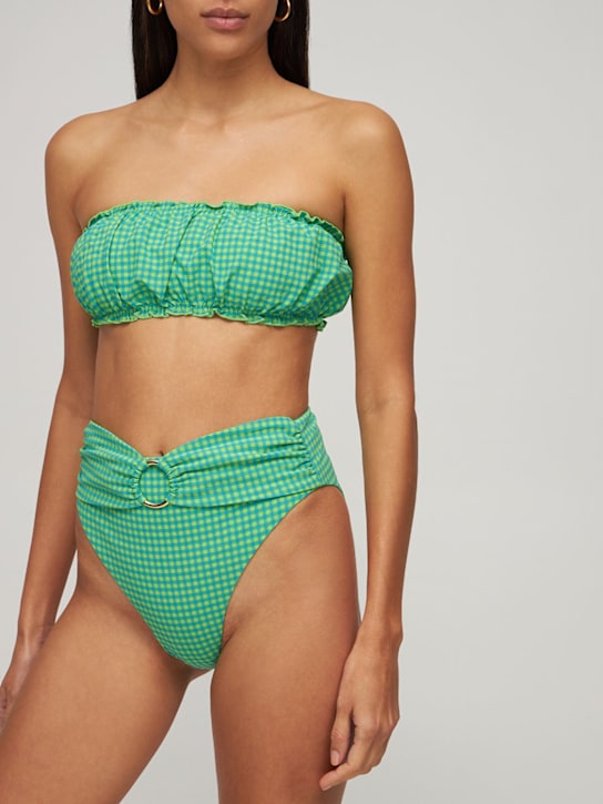 Weworewhat - O-ring high rise bikini bottoms