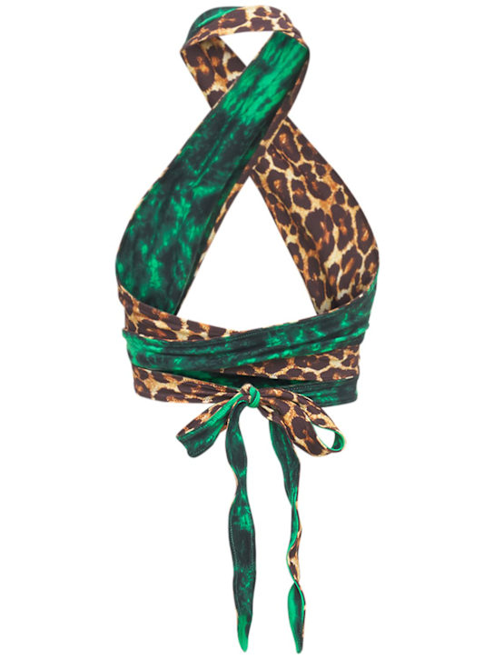 Tropic Of C: Bianca recycled tech printed bikini top