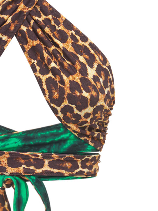 Tropic Of C: Bianca recycled tech printed bikini top