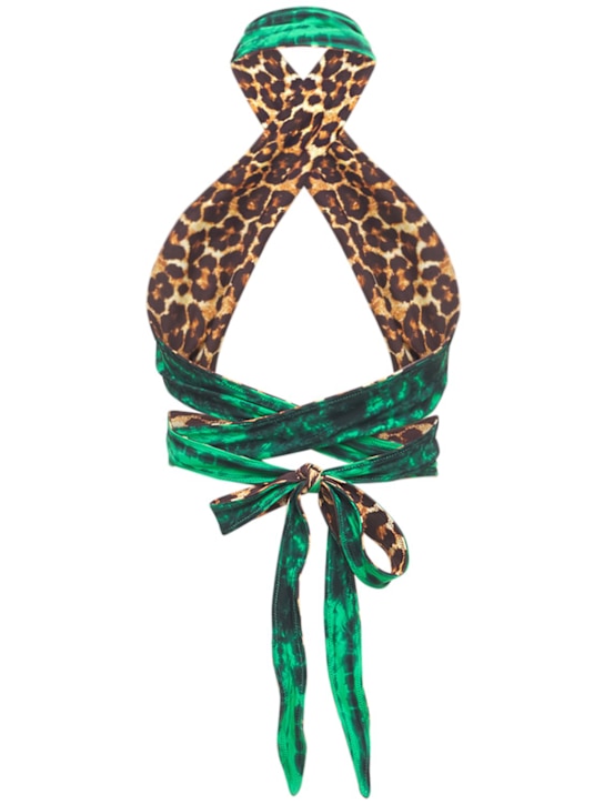 Tropic Of C: Bianca recycled tech printed bikini top