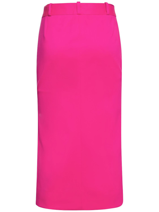 The Attico: Falda lápiz de gabardina de lana stretch