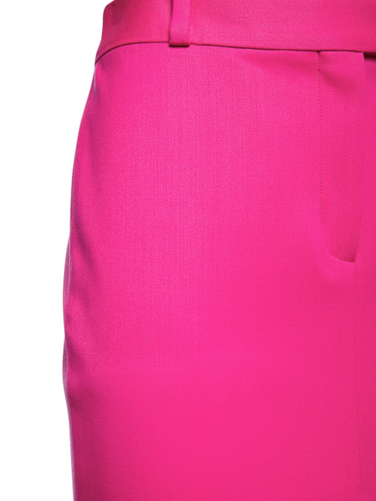 The Attico: Falda lápiz de gabardina de lana stretch