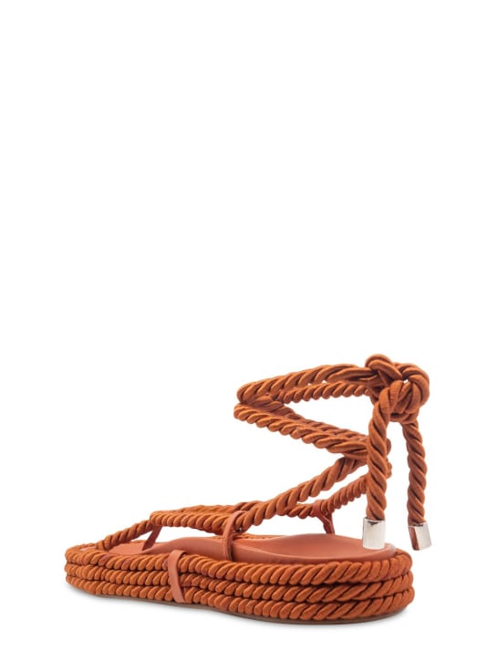 Studio Amelia: Sandalesen corde de satin Tether 20 mm