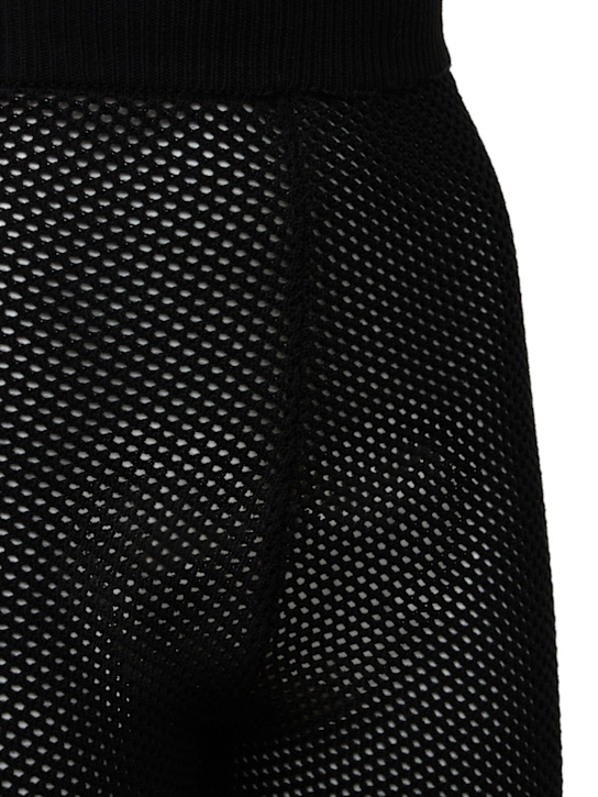 Andreadamo: FISCHERNETZ-SHORTS AUS VISKOSEMISCHUNG