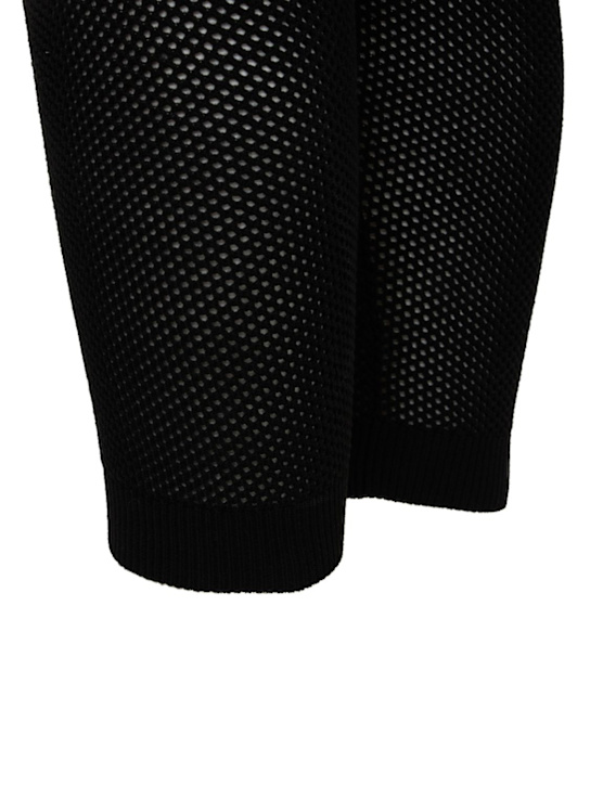 Andreadamo: FISCHERNETZ-SHORTS AUS VISKOSEMISCHUNG